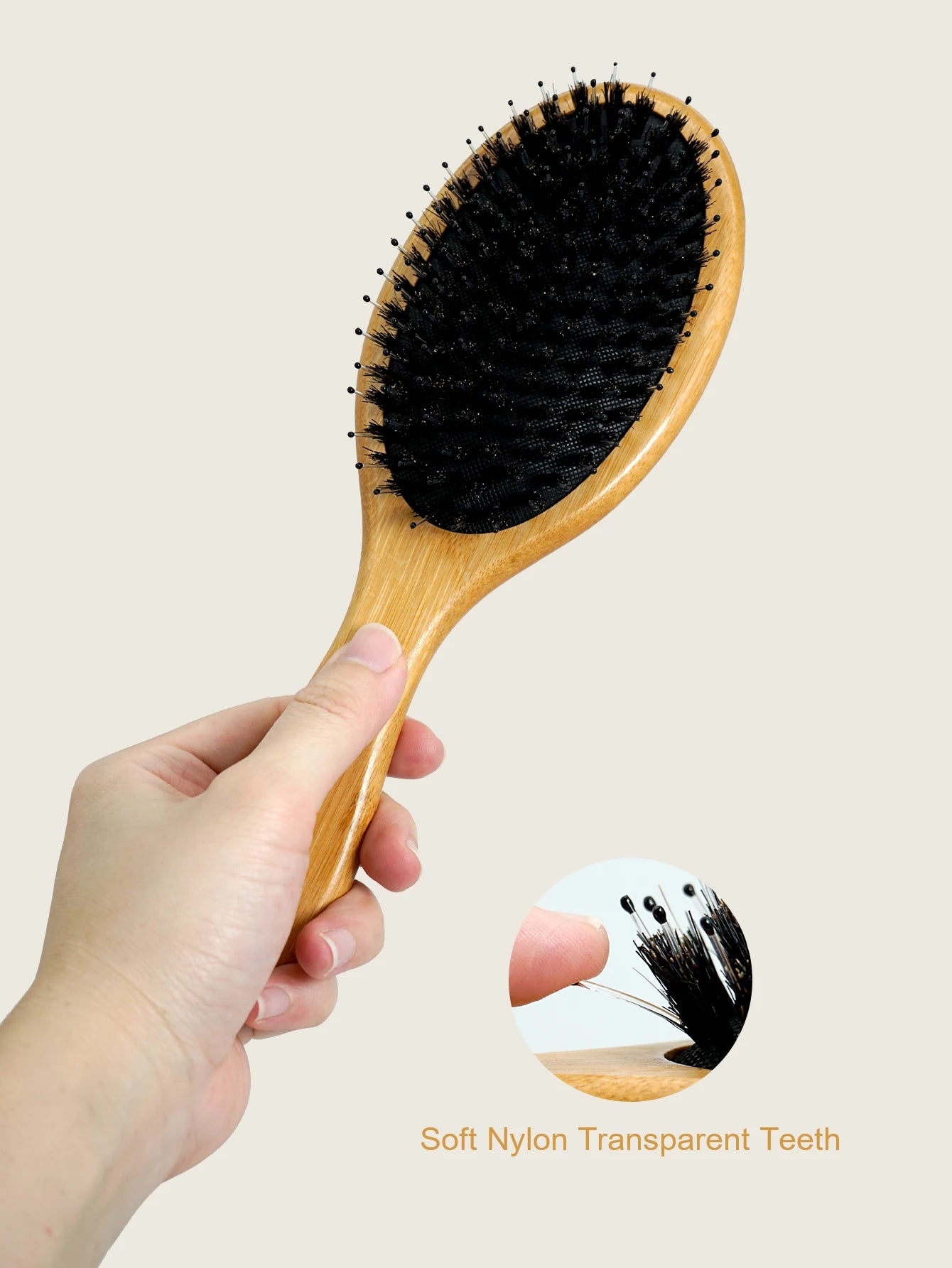 Wood Comb Professional Soft Bristle Air Cushion Smooth Hair Not Knotted Practical Comb High Elastic Head Massage Air Bag Comb