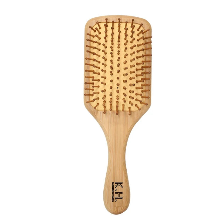 Wood Comb Professional Healthy Paddle Cushion Hair Loss Massage Brush Hairbrush Comb Scalp Hair Care Healthy Bamboo Comb