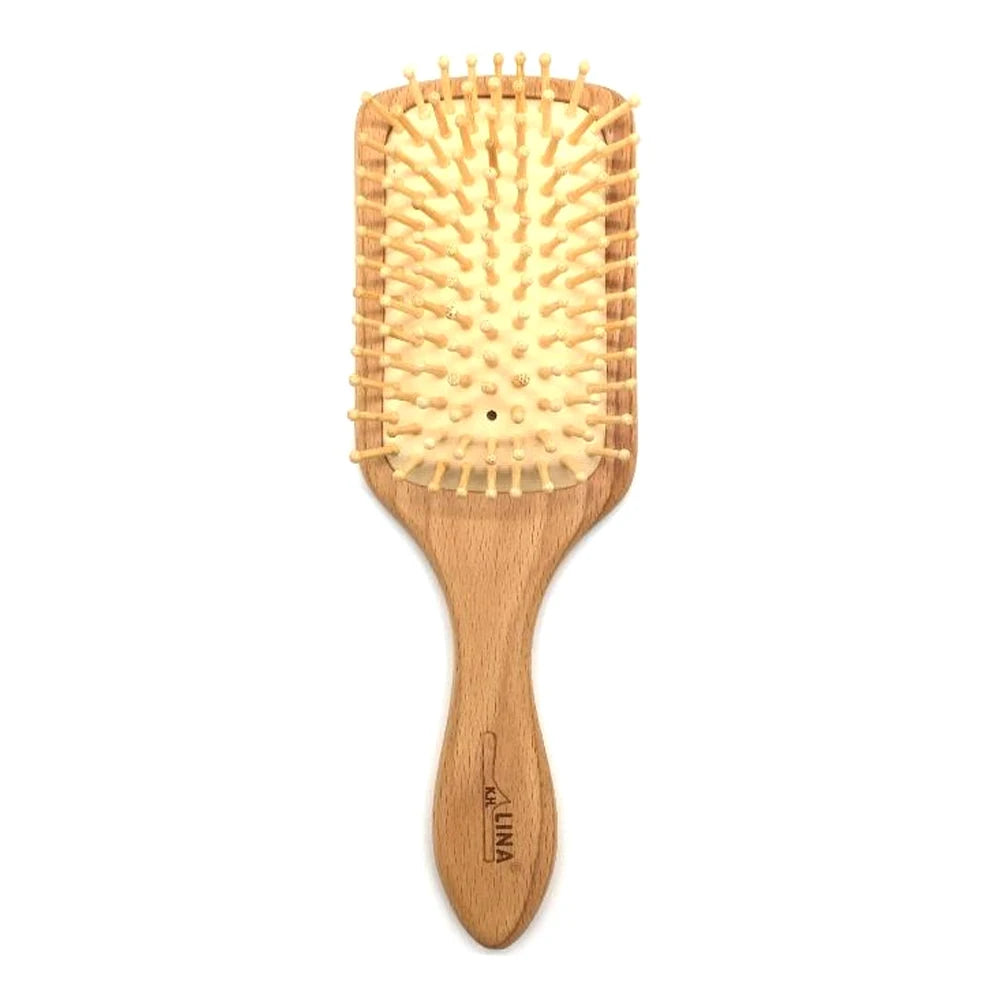 Wood Comb Professional Healthy Paddle Cushion Hair Loss Massage Brush Hairbrush Comb Scalp Hair Care Healthy Bamboo Comb