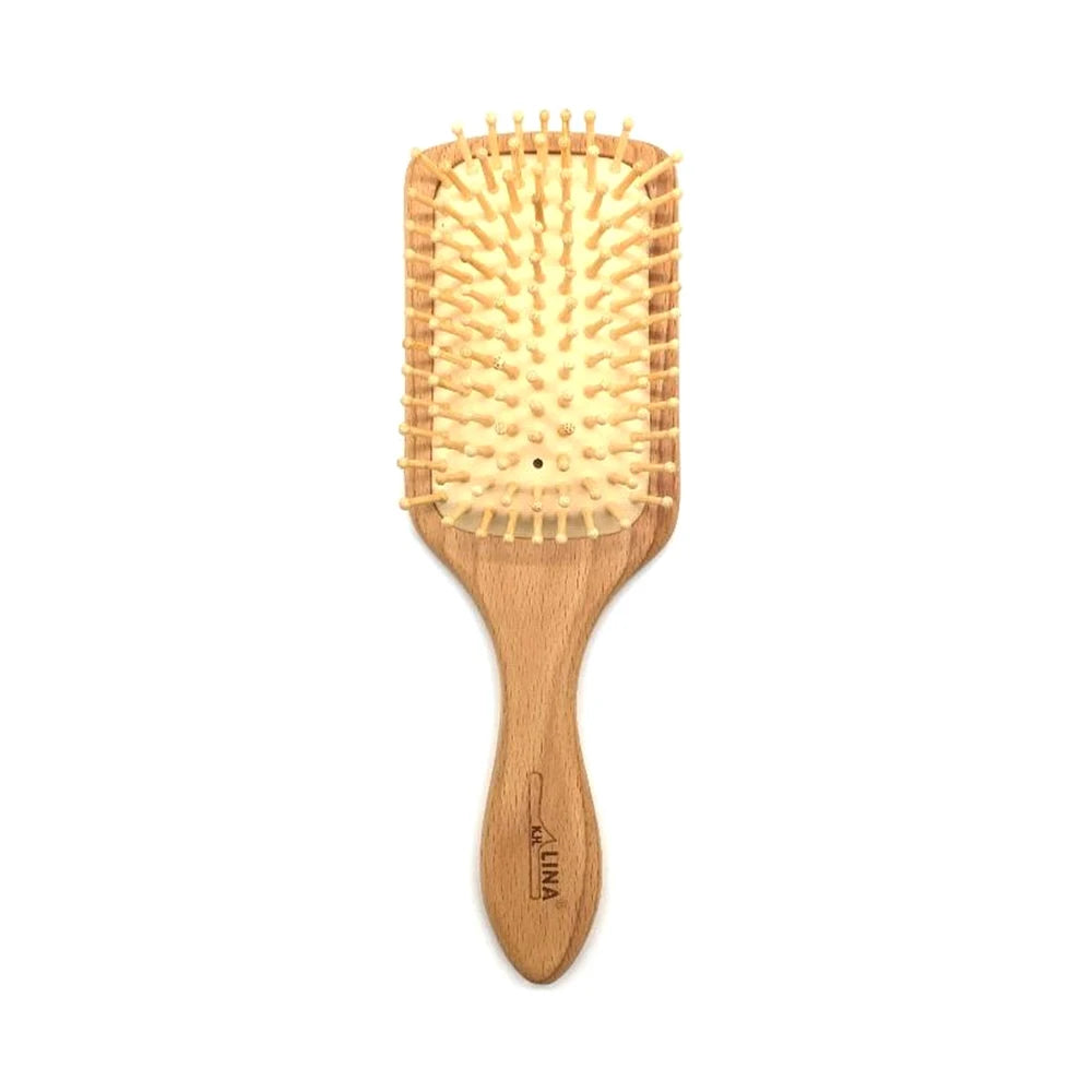 Wood Comb Professional Healthy Paddle Cushion Hair Loss Massage Brush Hairbrush Comb Scalp Hair Care Healthy Bamboo Comb