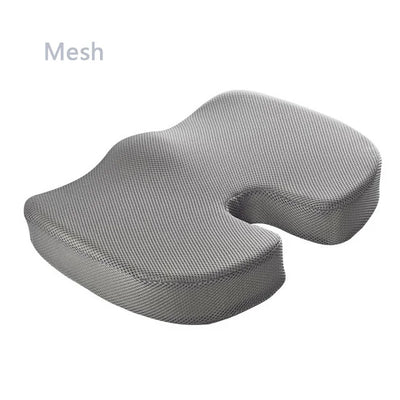 2 In 1 Bamboo Fiber Memory Foam Seat Cushion Back Cushion Slow Rebound Waist Support Set for Home Office Health Care Chair Pad