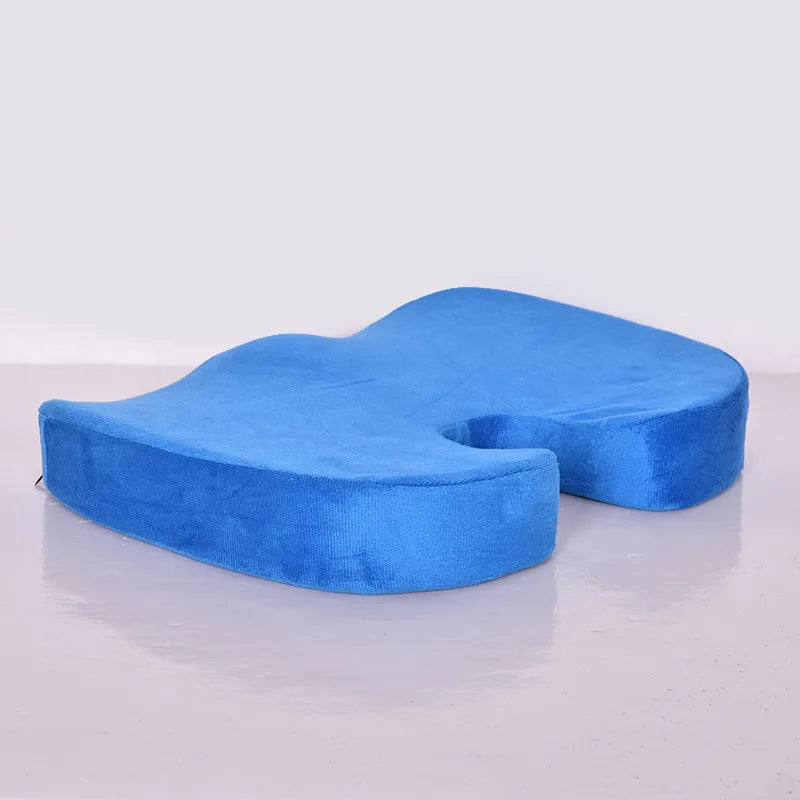 2 In 1 Bamboo Fiber Memory Foam Seat Cushion Back Cushion Slow Rebound Waist Support Set for Home Office Health Care Chair Pad