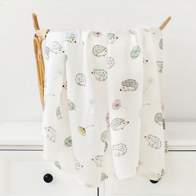 Bamboo Cotton Baby Muslin Swaddle Warp  2 Layers New Born Swaddle Floral Muslin Diaper