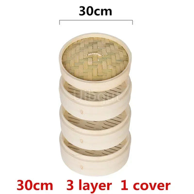 Bamboo Steamer Fish Rice Vegetable Snack Basket Set Kitchen Cooking Tools Cage or Cage Cover Cooking cookware cooking