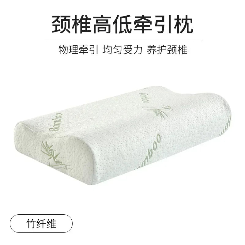 1 Pc Sleeping Bamboo Rebound Memory Orthopedic Pillows Cervical Pillow Cervical Health Cotton Pillows Memory Foam Pillow