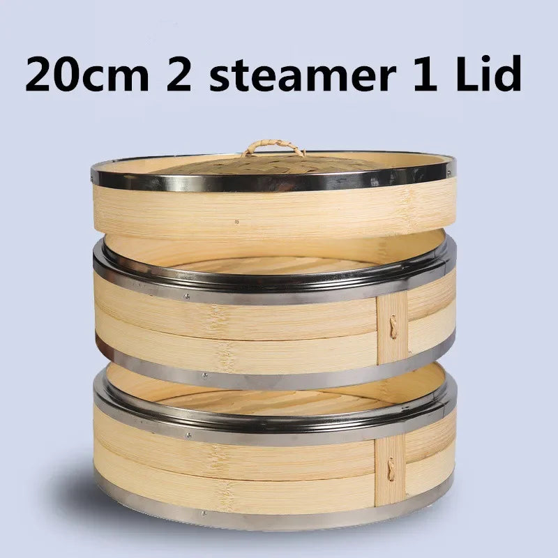 Cooking Bamboo Steamer Fish Rice Snack Basket Kitchen Cookware Fish Rice Dim Sum Basket Rice Pasta Cooker food Steamed stuffed