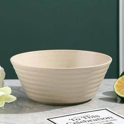 Reusable Cereal Bowls Environmental Wheat Straw Soup Bowls Lightweight Food Grade Plastic Rice Salad Bowl Dinnerware