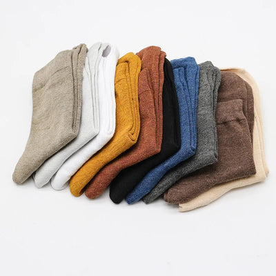 10 Pair Women's Bamboo Fiber Socks Harajuku Retro Solid Color Casual Ladies Set Black Socks Korean Style White Socks Wholesale