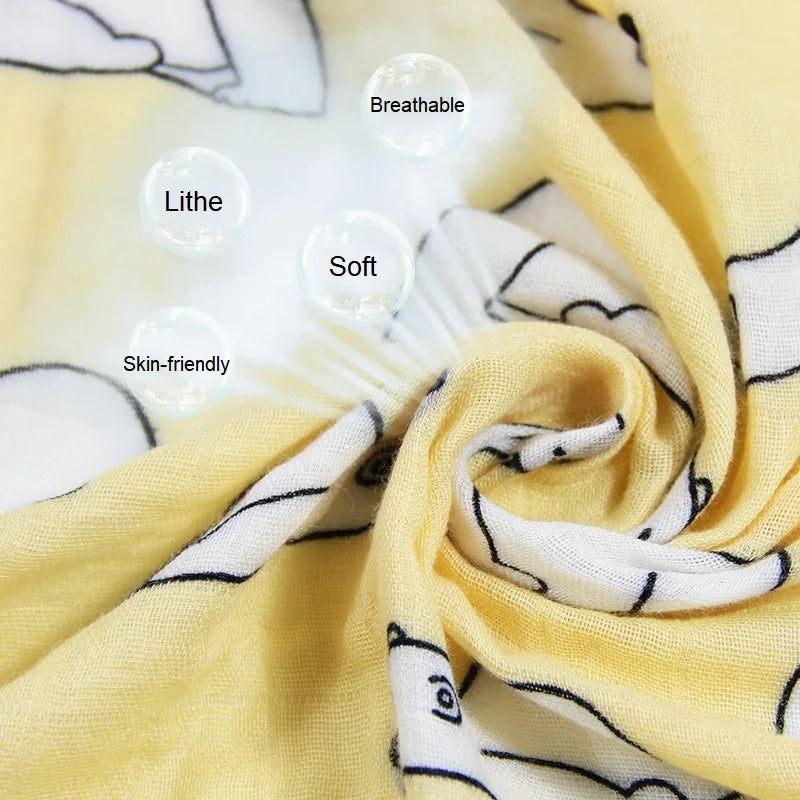 Newborn Blankets Bamboo Bath Towel Baby Swaddle Kids Muslin Organic Cotton Fabric Super Soft Stuff Girls Burp Cloth Monthly Wrap