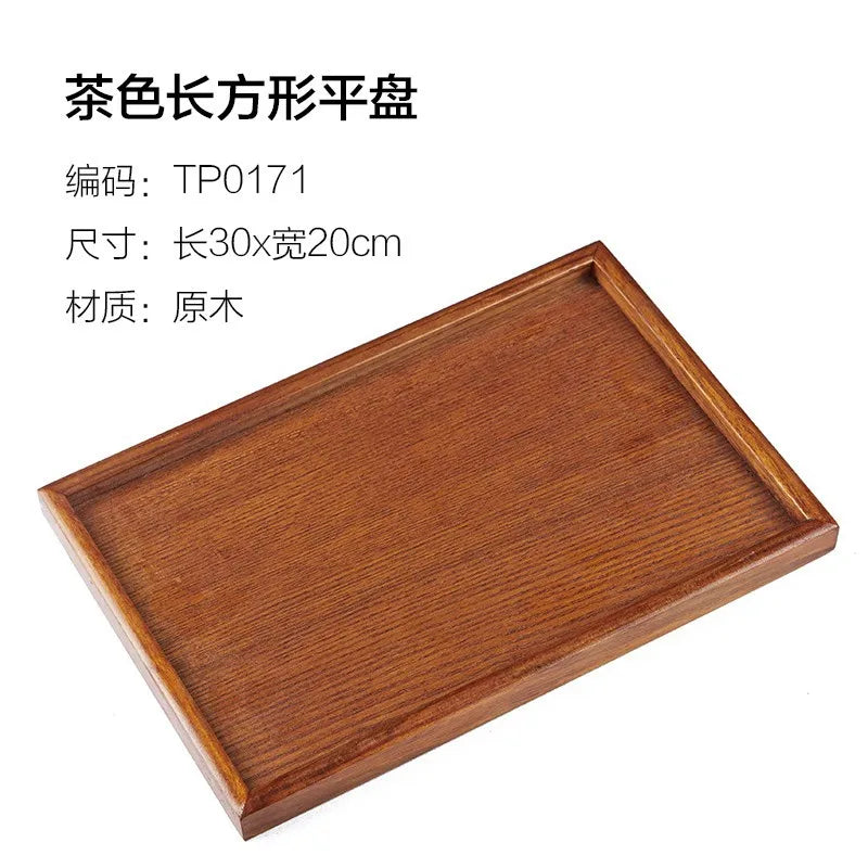 Japanese Wooden Tray Tea Tray Portable Decorative Miscellaneous Storage Tea Set Kitchen Storage Restaurant Service Tray