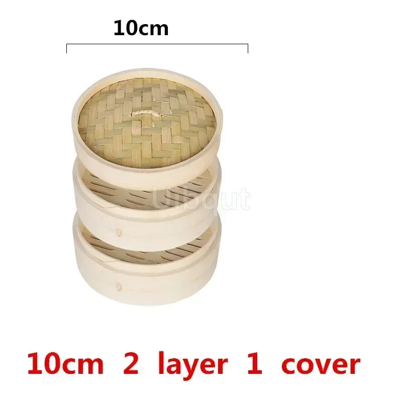 Bamboo Steamer Fish Rice Vegetable Snack Basket Set Kitchen Cooking Tools Cage or Cage Cover Cooking cookware cooking