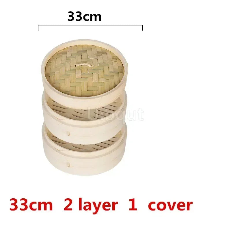 Bamboo Steamer Fish Rice Vegetable Snack Basket Set Kitchen Cooking Tools Cage or Cage Cover Cooking cookware cooking