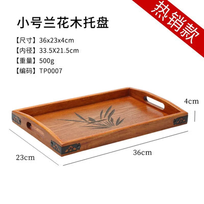 Japanese Wooden Tray Tea Tray Portable Decorative Miscellaneous Storage Tea Set Kitchen Storage Restaurant Service Tray