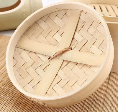 Bamboo Steamer Fish Rice Vegetable Snack Basket Set Kitchen Cooking Tools Cage or Cage Cover Cooking cookware cooking