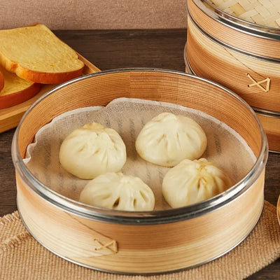 Cooking Bamboo Steamer Fish Rice Snack Basket Kitchen Cookware Fish Rice Dim Sum Basket Rice Pasta Cooker food Steamed stuffed