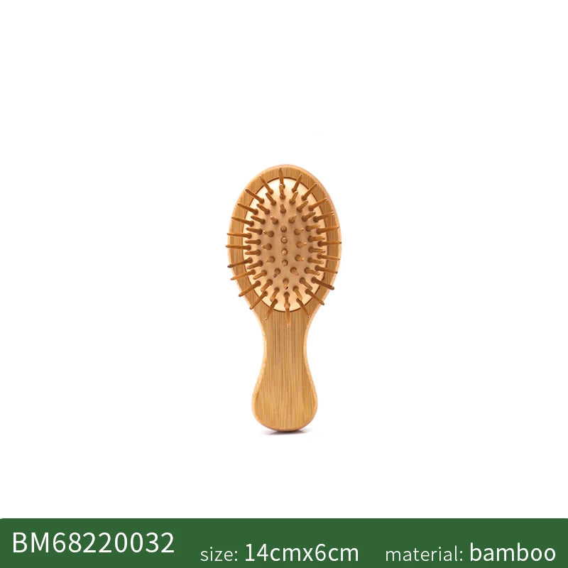 Bamboo Hair Brush Women Styling Hair Comb Hairbrush Wide Teeth Bamboo Combs for Hair Smooth  Massage Scalp Brush Barber Comb