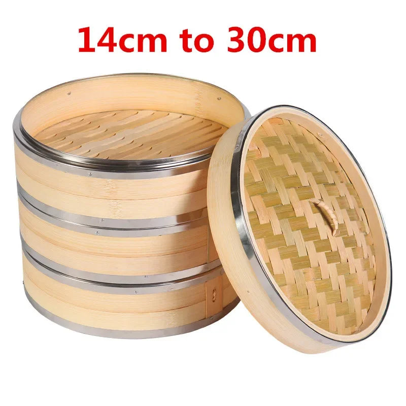 Cooking Bamboo Steamer Fish Rice Snack Basket Kitchen Cookware Fish Rice Dim Sum Basket Rice Pasta Cooker food Steamed stuffed