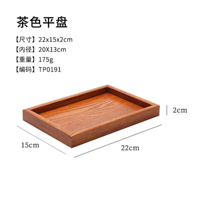 Japanese Wooden Tray Tea Tray Portable Decorative Miscellaneous Storage Tea Set Kitchen Storage Restaurant Service Tray