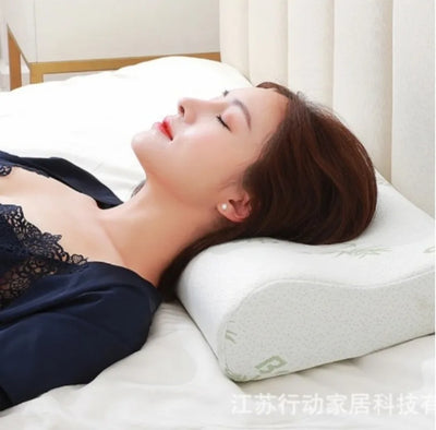 1 Pc Sleeping Bamboo Rebound Memory Orthopedic Pillows Cervical Pillow Cervical Health Cotton Pillows Memory Foam Pillow