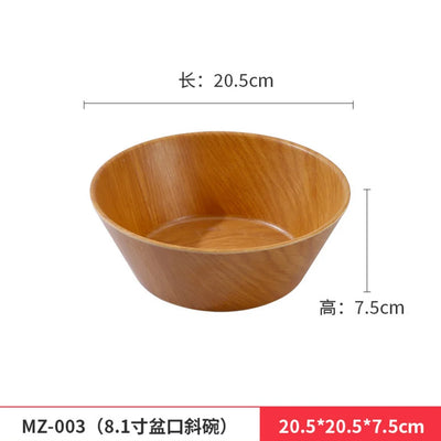 Japanese Melamine Grain Rice Bowl Noodle Fruit Salad Tableware